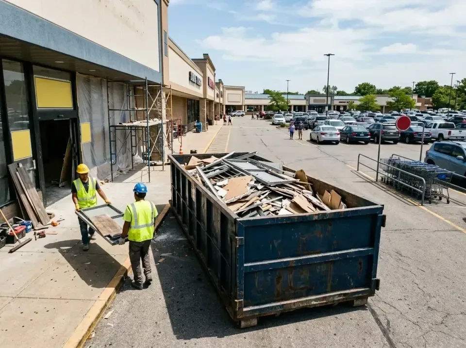 retail-store-renovation-debris-003 — frequently asked questions, Roll-off Dumpster Rentals in Evansville, WI